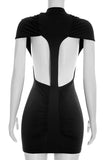 Sleek Short-Sleeve Casual Dress