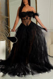 Stunning Strapless Evening Gown