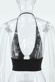 Halter Ring Detail Tank Top