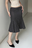 Polka Dot Midi Skirt
