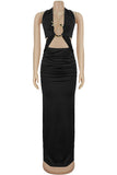 Cutout Detail Maxi Dress