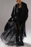 Layered Sheer Tulle Maxi Dress