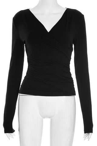 V-Neck Wrap T-Shirt