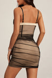 Mesh Bustier Bodycon Mini Dress