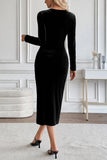 Elegant Ruched Evening Dress