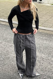 Twist-Front Long Sleeve Tee