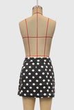 Polka Dot Mini Skirt