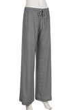 Striped Casual Drawstring Pants