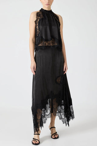 Lace Long Skirt Two-Piece Set
