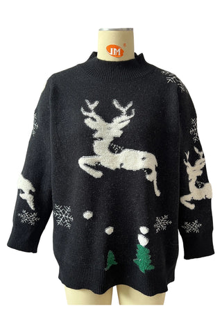 Festive Reindeer Knit Sweater