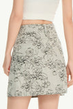 Vintage Washed High-Waist Mini Skirt