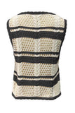 Tie-Front Crochet Sweater Vest