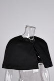 Elegant Buttoned Capelet