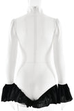 Elegant Ruffled Hem Romper
