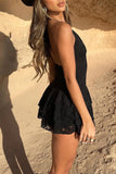 Tiered Lace Halter Dress