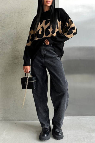 Leopard Patterned Sweater