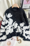 Floral Patterned Sweater