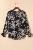 Elegant Flower Print Blouse