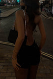 Halter Neck Glitter Romper