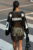 Lace Panel Long Sleeve T-Shirt
