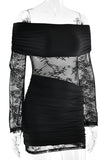 Lace Off-Shoulder Night Out Dress