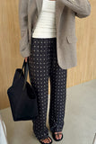 Polka Dot Casual Wide-Leg Pants
