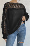 Lace Detail Knit Blouse