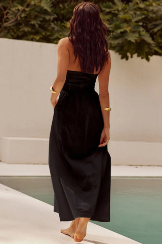 Halter Neck Casual Maxi Dress