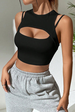 Cut-Out Strappy Tank Top