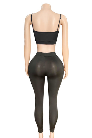 Moon Print Tank Top and Pants Set