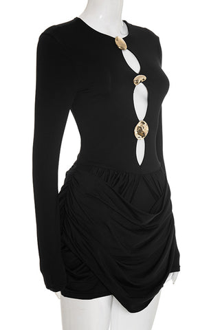 Cut-Out Detail Casual Dress