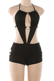 Strappy Cut-Out Romper