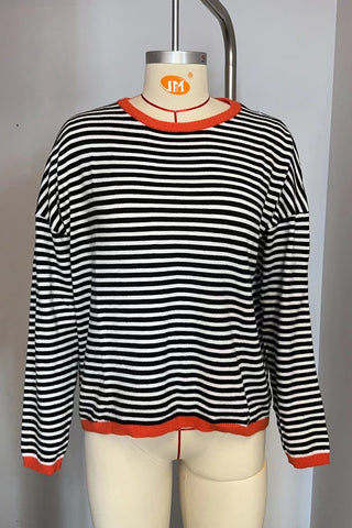 Striped Knit Sweater