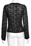 Tie-Front Lace Blouse