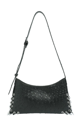 Sleek Eyelet Shoulder Bag