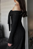 Off-Shoulder Tie-Knot T-Shirt