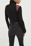 High-Neck Long Sleeve Bodysuit