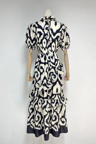 Ruffle-Tiered Casual Maxi Dress