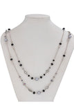 Long Layered Pendant Necklace