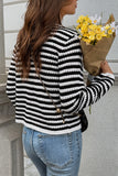Single-Button V-Neck Cardigan