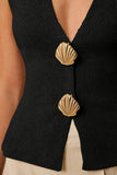 Shell-Button Accent Tank Top