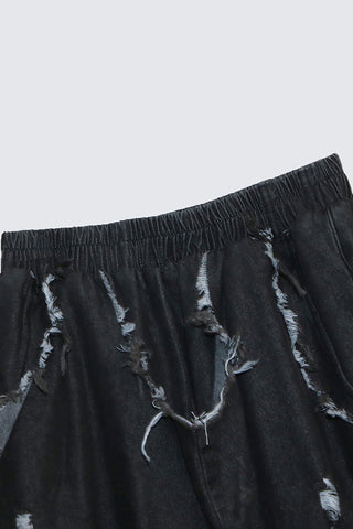 Distressed Harem Boyfriend Jeans