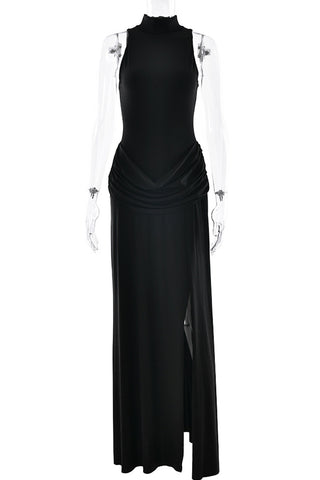 Elegant High-Neck Evening Gown