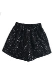Glittering Sequin Casual Shorts