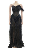Stunning Strapless Evening Gown