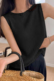 Sleek Sleeveless Knit Tank Top