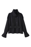 Double-Breasted Belted Jacket