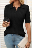 Collared Cable-Knit Sweater