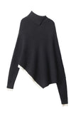 Asymmetric Collared Sweater