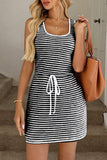 Striped Casual Tank Dress